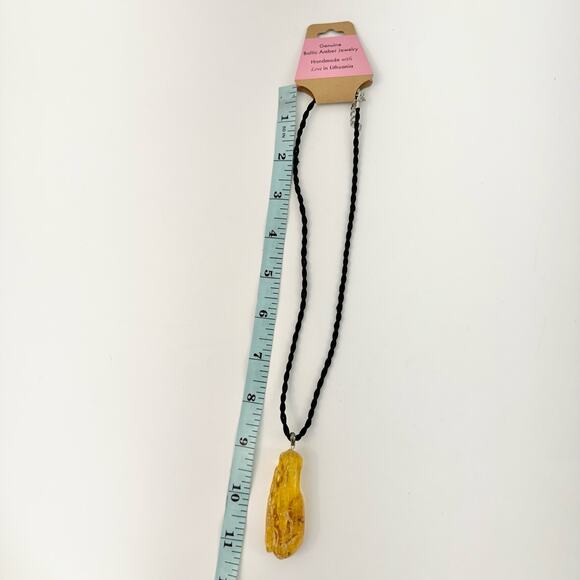 Baltic Amber Necklace Chunky Raw Shape Polished - Picture 7 of 8